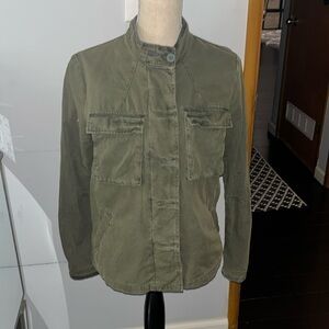 Ecote Military Jacket Women's Medium Army Green Pocket Long Sleeve Causal Women